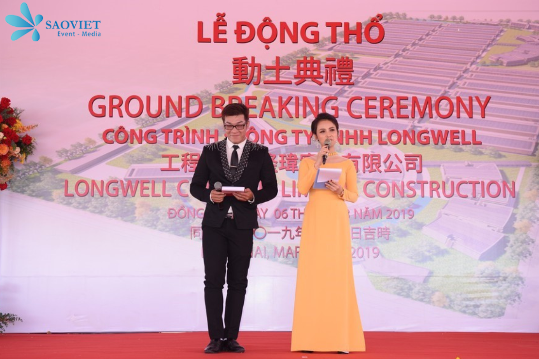 Lễ động thổ đánh dấu sự bắt đầu chính thức của quá trình xây dựng